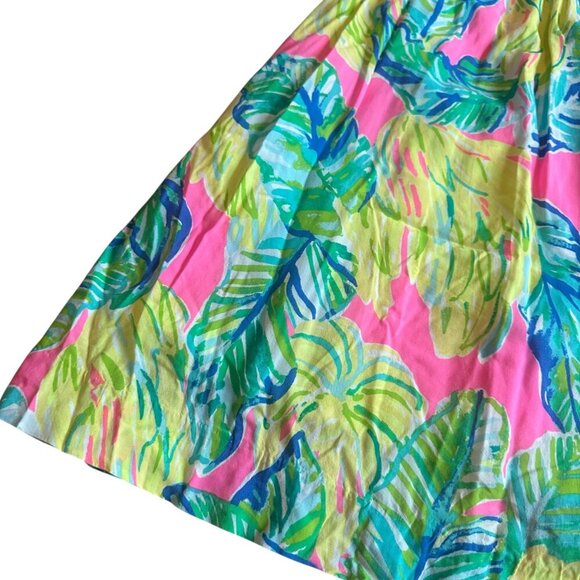 Lilly Pulitzer Kinley Dress Pink Sunset Local Flavor Tropical Beach Size 2 Women - Picture 13 of 14